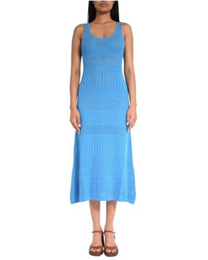 Akep Kleedjes ,Blauw ,Vskd 13262 Lange Jurk