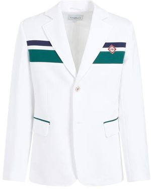 CASABLANCA Maßgeschneiderte jacke in weiß grün marineblau