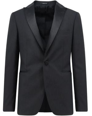Tagliatore Kostuums ,Zwart ,Wol Bruce Smoking Jacket