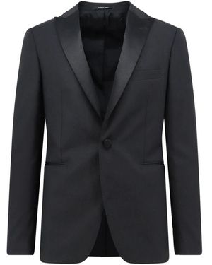 Tagliatore Kostuums ,Zwart ,Wol Bruce Smoking Jacket