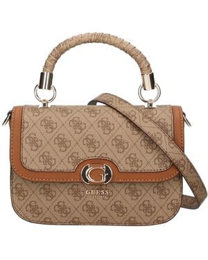 Guess Stilvolle Polyester Schultertasche - Braun