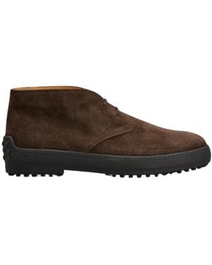 Tod's Lace-Up Boots - Brown