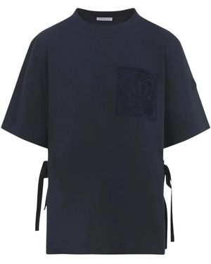 Moncler Tops ,Blauw ,Ss T-Shirt