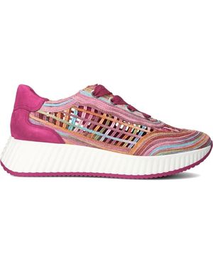 Softwaves Rosa Low-Top Sneakers Für Frauen - Mehrfarbig