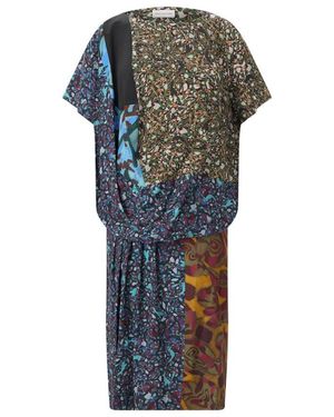 Dries Van Noten Midi-Jurk - Groen
