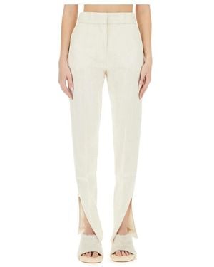 Jacquemus Broeken ,Wit ,Katoen Le Pantalon Tibau - Naturel