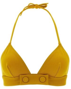 Eres Badmode ,Geel ,Bord Triangle Bikini Top