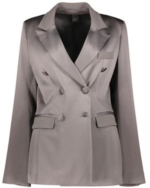 Lorena Antoniazzi Jassen ,Grijs ,Double Breasted Blazer Met Reverskraag