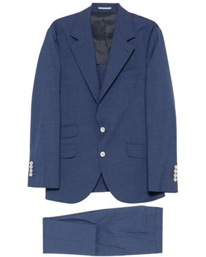 Brunello Cucinelli Single Breasted Suits - Blue