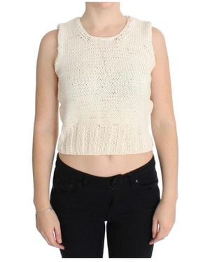 Pink Memories Round-Neck Knitwear - Natural