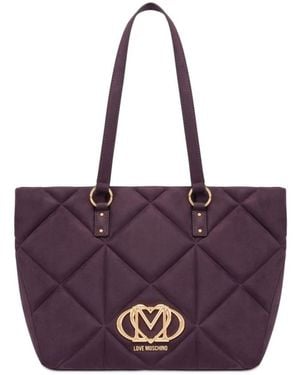 Love Moschino Tote Bags - Purple
