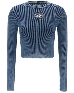 DIESEL Long Sleeve T-Shirts - Blue