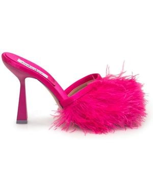 Sebastian Milano Heeled Mules - Pink
