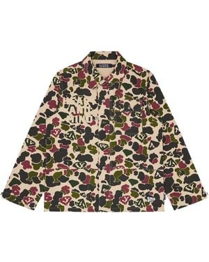 BBCICECREAM Ente Camo Overshirt Herz Logo - Mehrfarbig