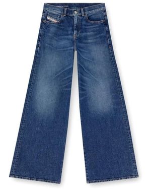 DIESEL Wide Jeans - Bleu
