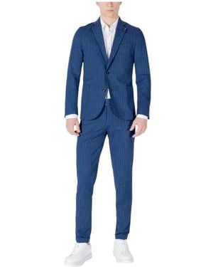 MULISH Single Breasted Suits - Blue