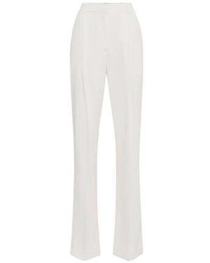 Elisabetta Franchi Wide Trousers - White