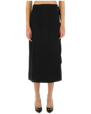 Theory Midi Skirts - Negro