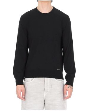A.P.C. Round-Neck Knitwear - Noir