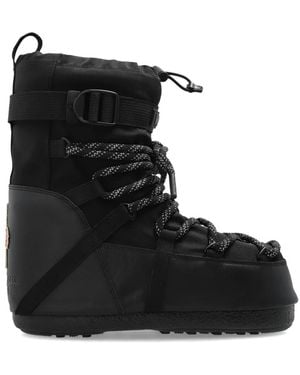 Moncler Icon Low Gaiter Schneestiefel - Schwarz