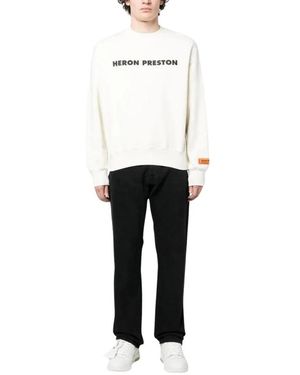 Heron Preston Hoodies & Sweatvesten ,Wit ,Katoen Sweatshirts & Hoodies
