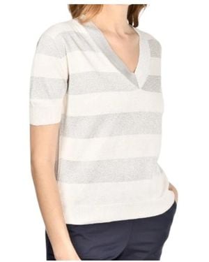 Gran Sasso V-Neck Knitwear - White