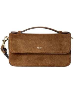 COACH Tassen ,Bruin ,Leer Elora Top Handle Crossbody Tas