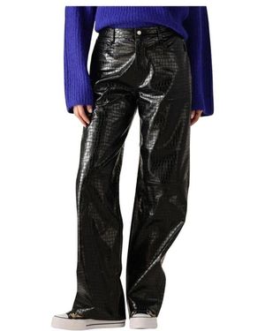 EDITED Weite Schwarze Hose Für Damen - Blau