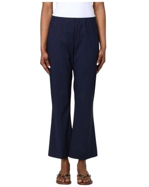 Liviana Conti Cropped Trousers - Blue