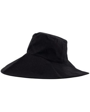 Sensi Studio Moderne Safari Linnen Hoed - Zwart