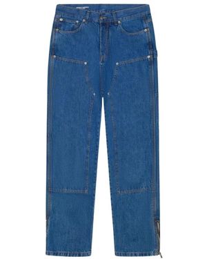 GARMENT WORKSHOP Double Knee Work Pants - Blau