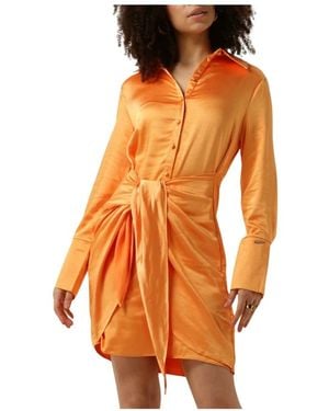 Colourful Rebel Shirt Dresses - Oranje