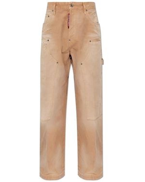 DSquared² Wide Trousers - Natural