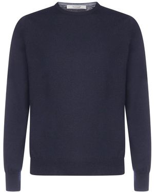 D4.0 Round-Neck Knitwear - Azul