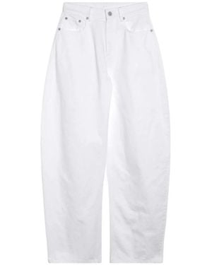Alaïa Wide Jeans - Blanco