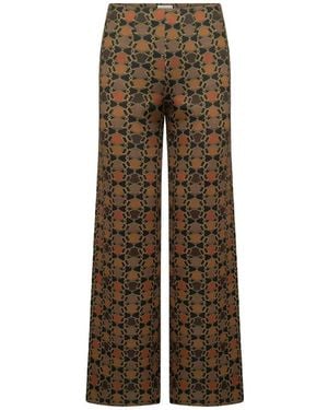 Seductive Wide Trousers - Marrón