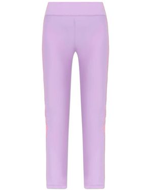 Versace Jeans Couture Broeken ,Paars ,Leggings Met Zijstrepen