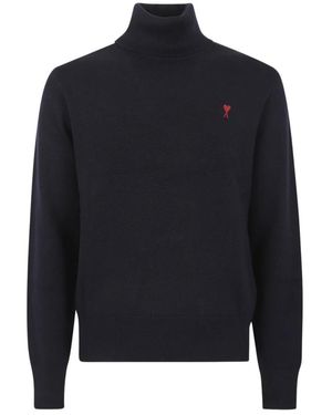 Ami Paris Turtlenecks - Blue