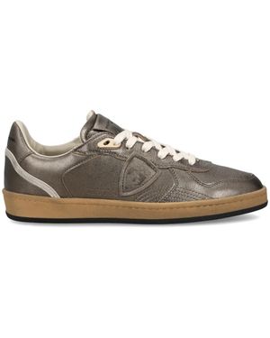 Philippe Model Schoenen ,Groen ,Katoen Pgal Skate - Grijs