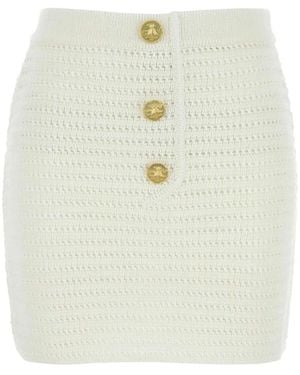 LeKasha Short Skirts - White