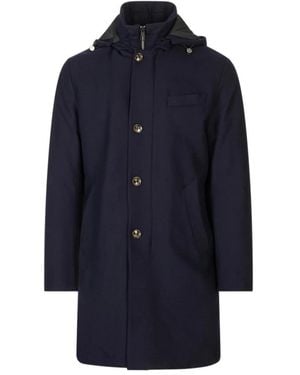 Montecore Single-Breasted Coats - Bleu