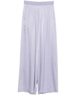 forte_forte Wide Trousers - Purple