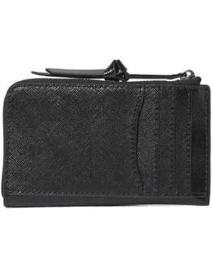 Marc Jacobs Accessoires ,Zwart ,Leer Top Zip Multi Portemonnee