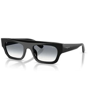 Vogue Rechteckige Sonnenbrille - Schwarz