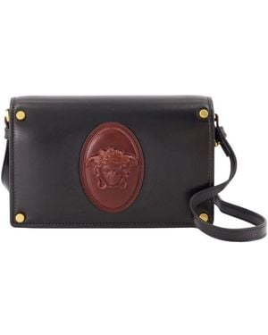 Versace Tassen ,Zwart ,Leer Wallet On Chain