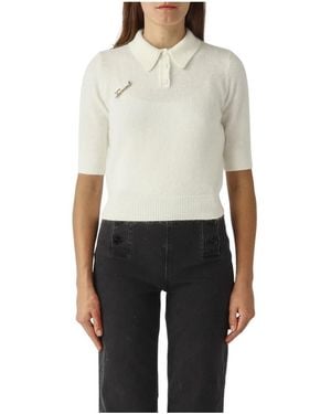 Twinset Round-Neck Knitwear - Blanc