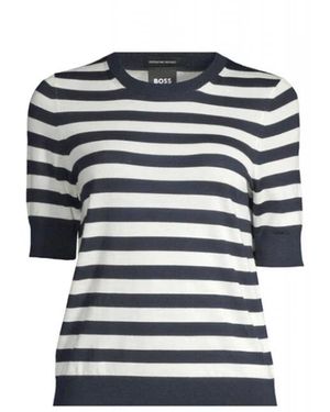 BOSS Round-Neck Knitwear - Bleu