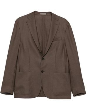 Corneliani Jassen ,Bruin ,Wol Wol Zijde Blazer