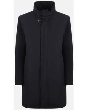 Fay Single-Breasted Coats - Blue