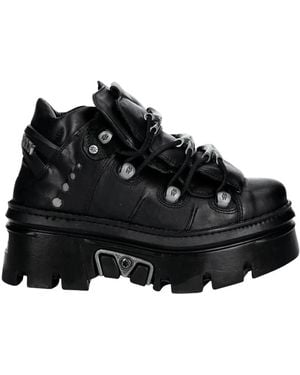 New Rock M-Wall Plateau-Sneakers - Schwarz